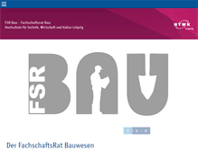 Tablet Screenshot of fsrbau.htwk-leipzig.de