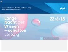 Tablet Screenshot of htwk-leipzig.de